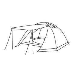 camping tent line
