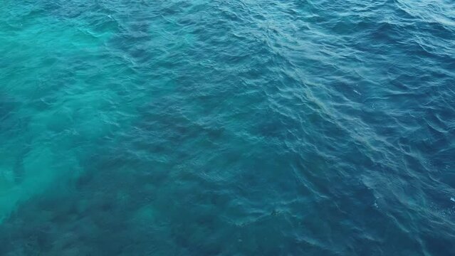 aerial view of blue sea water surface texture. Aerial view of turquoise sea water. Water surface texture
