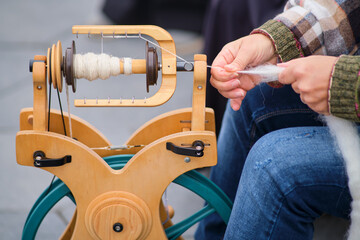 The spinning process involves twisting the fibers of the wool together to create a strong and...