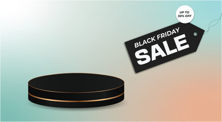 Awesome black friday sales design template vector. 