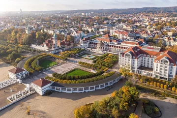 Photo sur Plexiglas La Baltique, Sopot, Pologne View from the drone on the city of Sopot