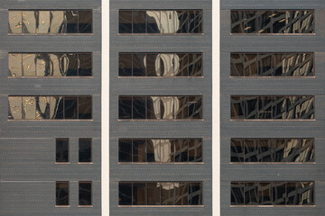 Detail of highrise architecture in downtown Chicago.