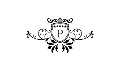 Luxury new wedding logo P