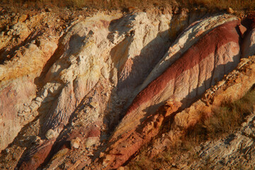 Erosion of sedimentary rock in Rocky Mountains, Colorado