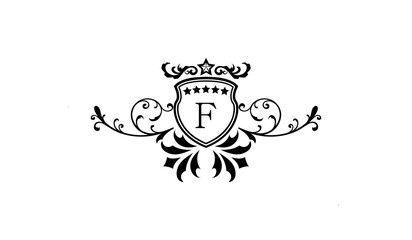 Luxury new wedding logo F