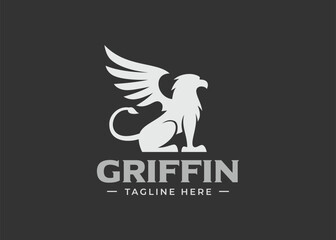 griffin logo design vector illustration