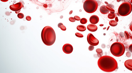 Blood Cell erythrocyte isolated on white background