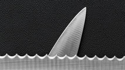 Shark fin from knives
