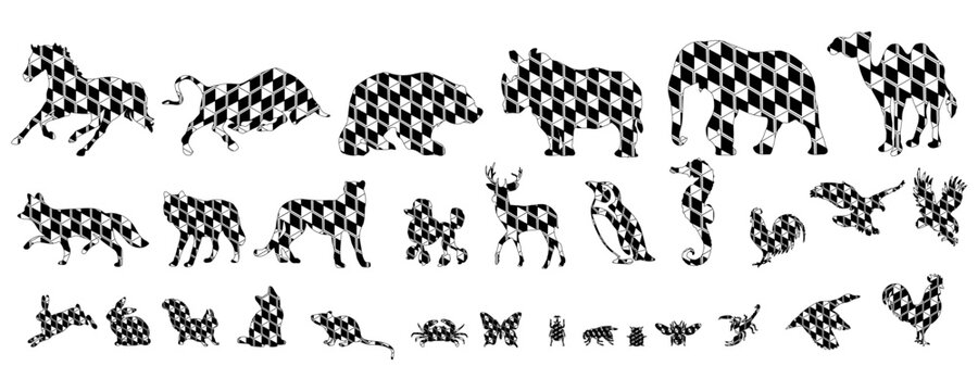 vector animal silhouettes