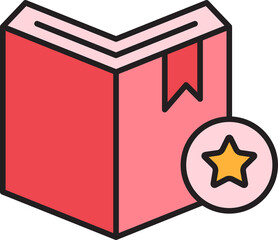 Book and Star Icon
