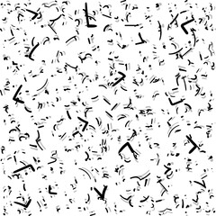 Many small particles and corners form a texture