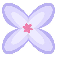 Purple flower doodle 