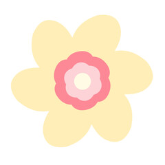 yellow flower doodle 