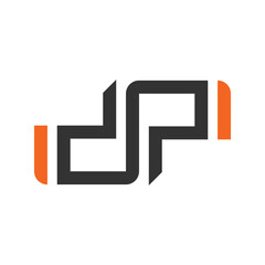 letter DP logo icon
