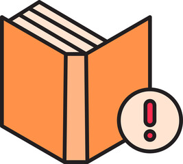 Book and Error Icon
