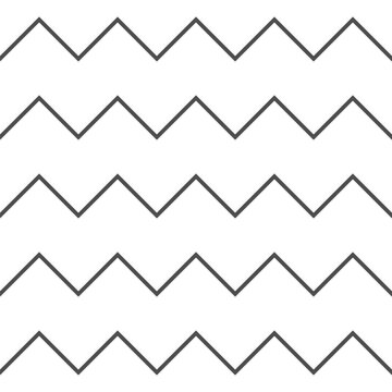 Zigzag thin ine seamless pattern. Black horizontal zig zag vintage lines. Geometric repeating stripes. Minimalistic texture. Abstract monochrome background. Vector illustration.