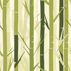 Seamless bamboo pattern, bamboo tile