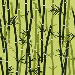 Seamless bamboo pattern, bamboo tile