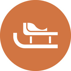 Vector Design Sled Icon Style