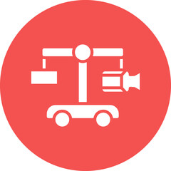 Vector Design Camera Crane Icon Style