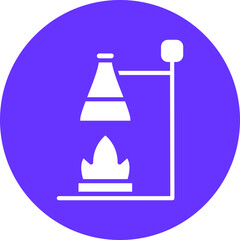 Vector Design Burning Flask Icon Style