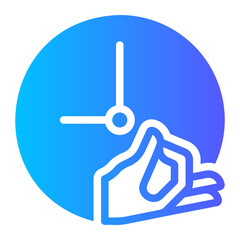 hand gradient icon