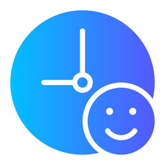 happy gradient icon