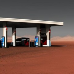 Gas station on Mars