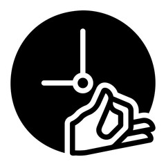 hand glyph icon