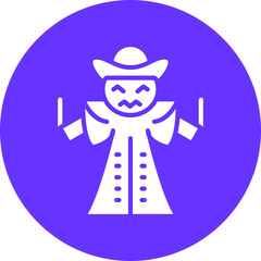 Vector Design Scarecrow Icon Style