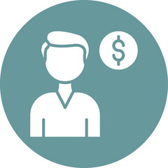 Vector Design Client Male Icon Style