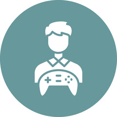 Vector Design Game Designer Male Icon Style