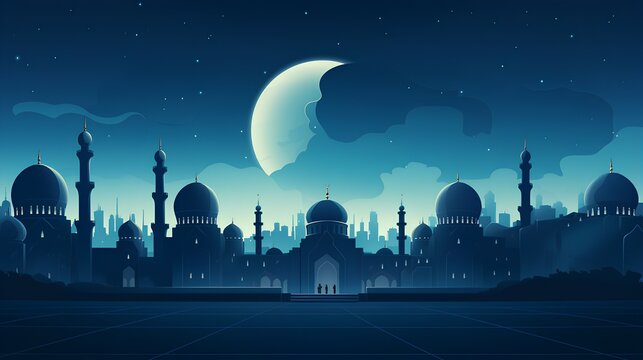 great Islamic blue mosque