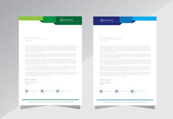 letter head templates for your project design, letterhead design,  a4 letterhead template, Vector illustration.