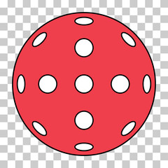 Pickleball racket sport, indoor ball paddle icon, web flat symbol vector illustration