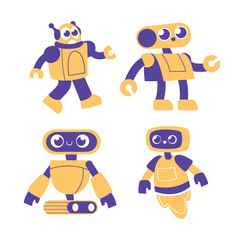 Colorful Cute Robot Collections