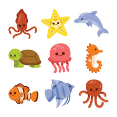 Cute Sea Animals Collections