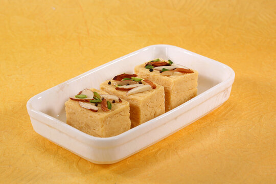 Dodha Barfi or Doda barfi, Prepaired with sprouted wheat, Indian Trational Sweet