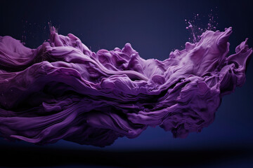Obraz premium purple abstract paint background, texture art. floating colored ink on water. card for holiday, presentation, website.