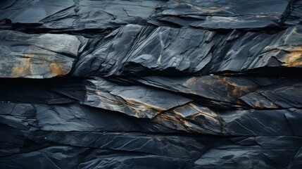 Black Abstract Rock Background Represents the Fundamental Building Blocks of Creation and Our Inner Resolve
