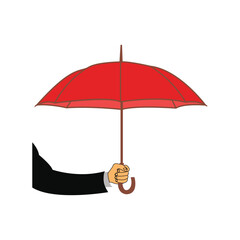 businessman umbrella