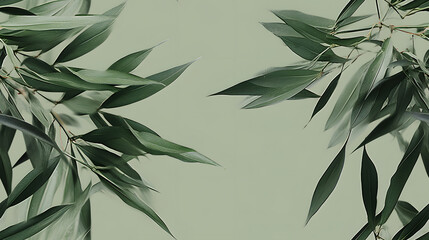 Bamboo leaves pattern High-definition, seamless texture