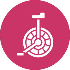 Unicycle Icon Style