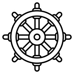 Warship Helm Icon