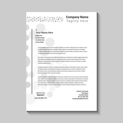Professional letterhead template design for business