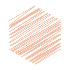 Muted shape with scribble Vector 