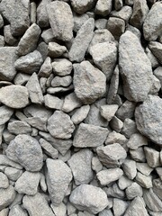gray stone fragments for building houses