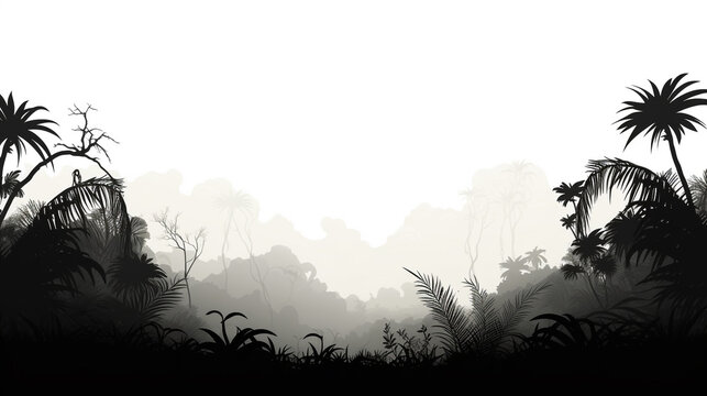 forest silhouette background