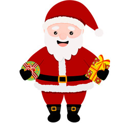 santa claus with gifts
