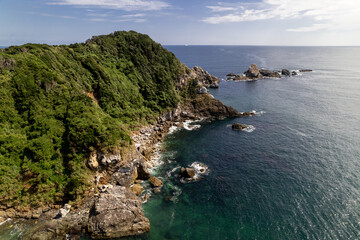 Fototapeta premium 三重県伊勢志摩の離島「神島」」古里の浜
